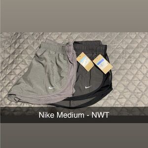 Nike Women's Athletic Shorts in Gray and Black